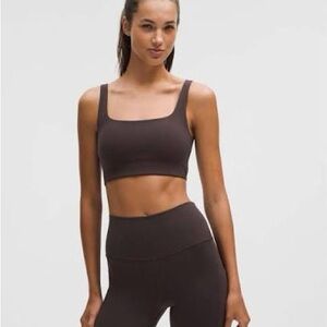 Lululemon Bend This Scoop and Square Bra Sequoia